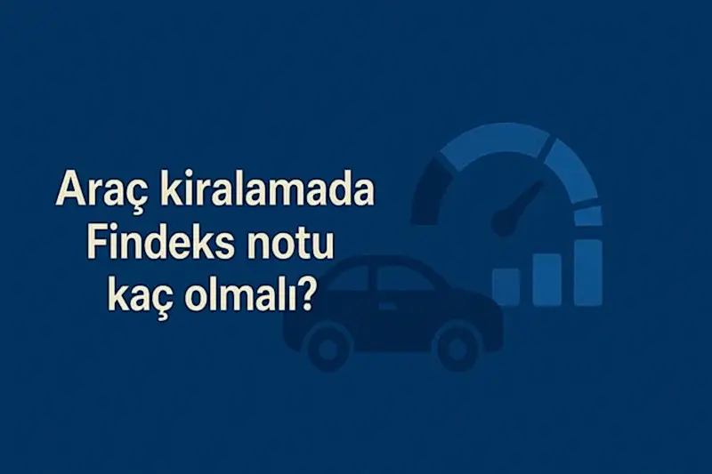 araç kiralamada Findeks notu kaç olmalı